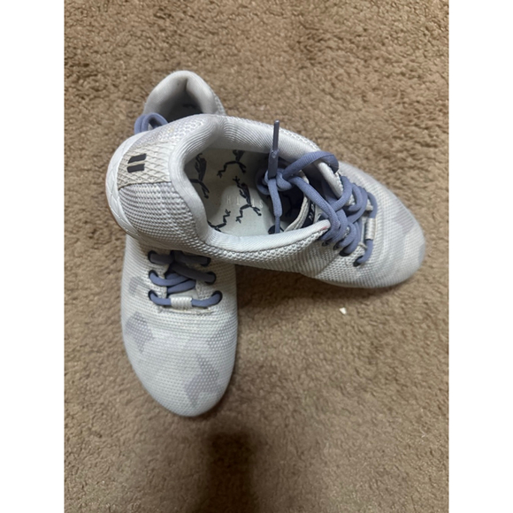 Women's NOBULL Outwork Athletic Shoes 9 White Grey camo style - Picture 3 of 8